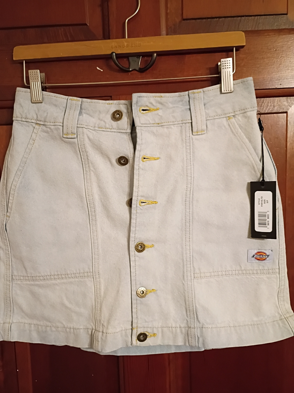 Dickies Light Blue Denim Skirt Size Small